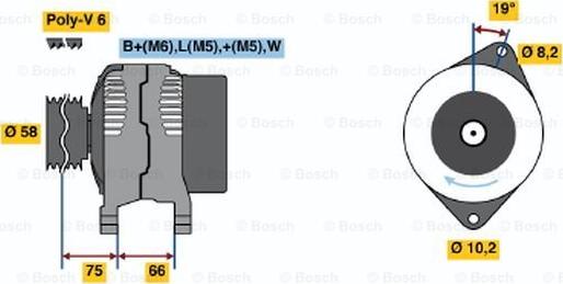 BOSCH 0 986 040 131 - Ģenerators ps1.lv