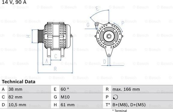 BOSCH 0 986 040 340 - Ģenerators ps1.lv