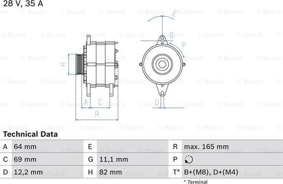 BOSCH 0 986 041 940 - Ģenerators ps1.lv