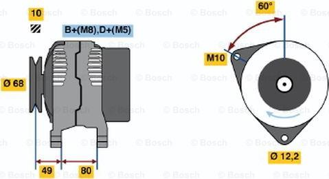 BOSCH 0 986 041 980 - Ģenerators ps1.lv