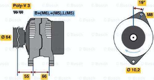 BOSCH 0 986 041 421 - Ģenerators ps1.lv