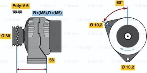 BOSCH 0 986 041 471 - Ģenerators ps1.lv