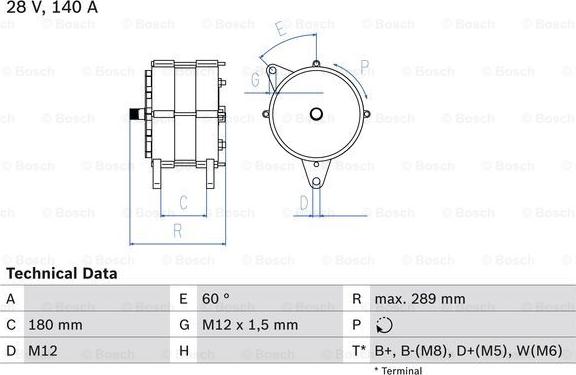 BOSCH 0 986 041 640 - Ģenerators ps1.lv