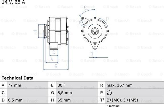 BOSCH 0 986 041 600 - Ģenerators ps1.lv