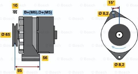 BOSCH 0 986 041 610 - Ģenerators ps1.lv