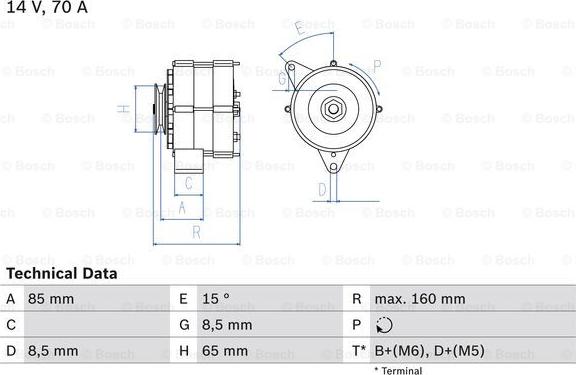 BOSCH 0 986 041 620 - Ģenerators ps1.lv