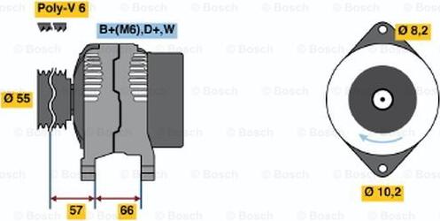 BOSCH 0 986 041 351 - Ģenerators ps1.lv