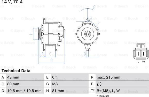 BOSCH 0 986 041 790 - Ģenerators ps1.lv