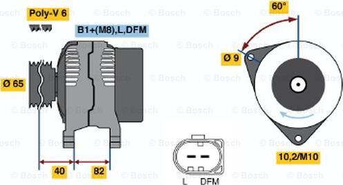 BOSCH 0 986 048 120 - Ģenerators ps1.lv