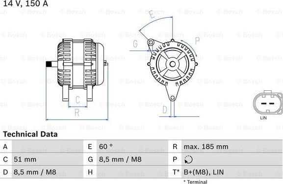 BOSCH 0 986 048 380 - Ģenerators ps1.lv