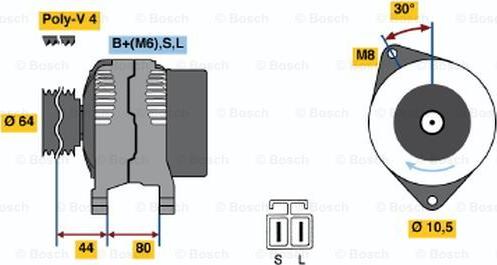 BOSCH 0 986 042 941 - Ģenerators ps1.lv