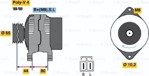 BOSCH 0 986 042 951 - Ģenerators ps1.lv