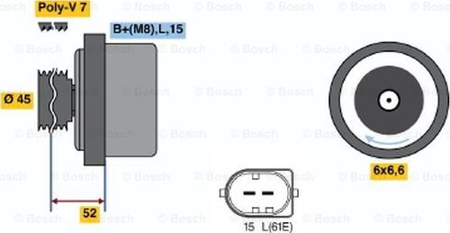 BOSCH 0 986 042 420 - Ģenerators ps1.lv