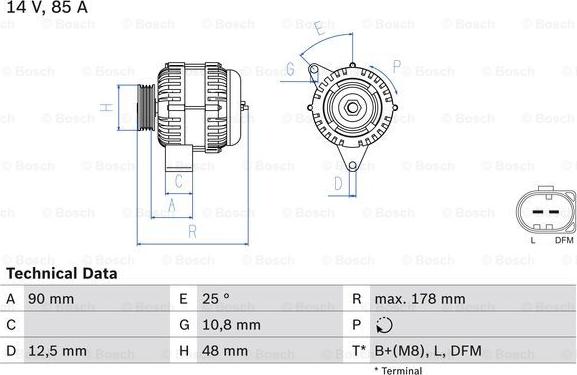 BOSCH 0 986 042 470 - Ģenerators ps1.lv