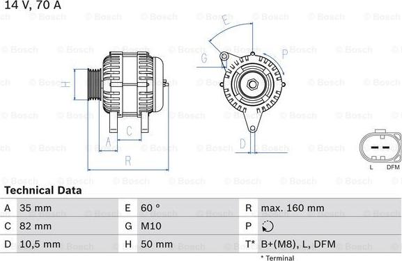 BOSCH 0 986 042 640 - Ģenerators ps1.lv