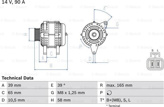 BOSCH 0 986 042 680 - Ģenerators ps1.lv