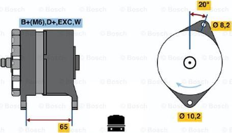 BOSCH 0 986 042 251 - Ģenerators ps1.lv