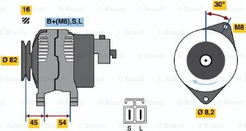 BOSCH 0 986 042 281 - Ģenerators ps1.lv