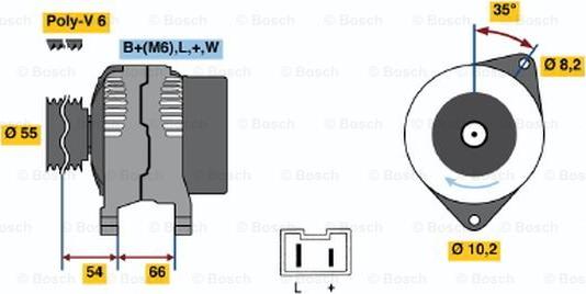 BOSCH 0 986 042 231 - Ģenerators ps1.lv