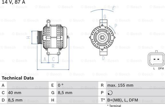 BOSCH 0 986 042 720 - Ģenerators ps1.lv