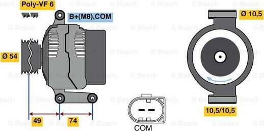 BOSCH 0 986 047 940 - Ģenerators ps1.lv