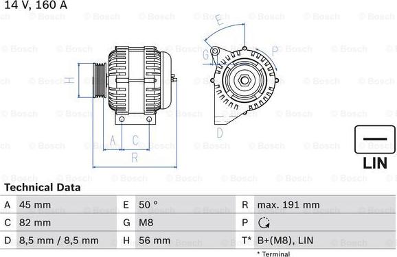 BOSCH 0 986 047 500 - Ģenerators ps1.lv