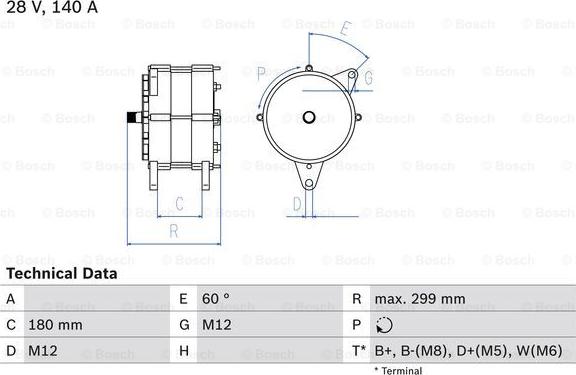 BOSCH 0 986 047 160 - Ģenerators ps1.lv