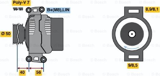 BOSCH 0 986 047 790 - Ģenerators ps1.lv