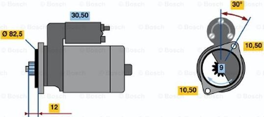 BOSCH 0 986 014 231 - Starteris ps1.lv