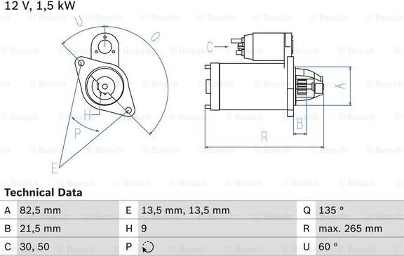 BOSCH 0 986 010 840 - Starteris ps1.lv