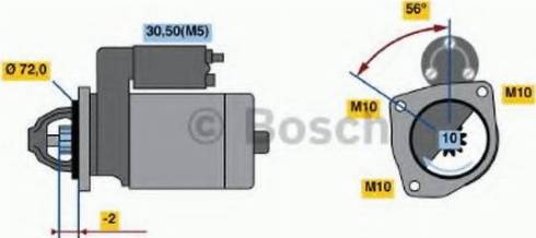 BOSCH 0 986 018 970 - Starteris ps1.lv