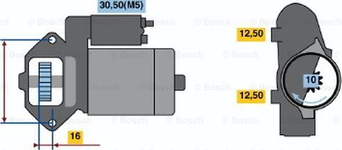 BOSCH 0 986 018 531 - Starteris ps1.lv