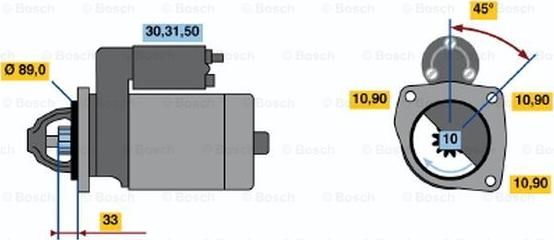 BOSCH 0 986 013 770 - Starteris ps1.lv