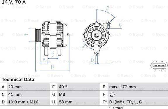 BOSCH 0 986 084 030 - Ģenerators ps1.lv