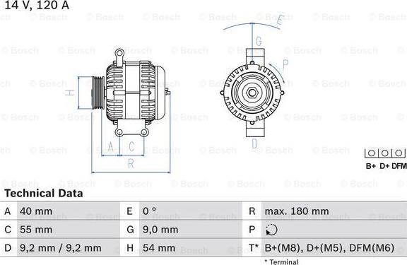 BOSCH 0 986 084 160 - Ģenerators ps1.lv