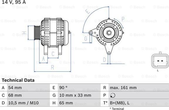 BOSCH 0 986 080 960 - Ģenerators ps1.lv