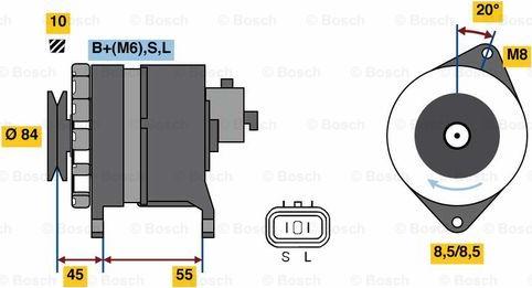 BOSCH 0 986 080 910 - Ģenerators ps1.lv