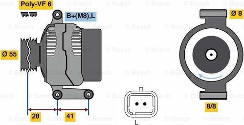 BOSCH 0 986 080 930 - Ģenerators ps1.lv