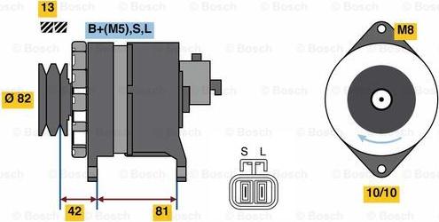 BOSCH 0 986 080 170 - Ģenerators ps1.lv