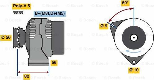 BOSCH 0 986 080 890 - Ģenerators ps1.lv