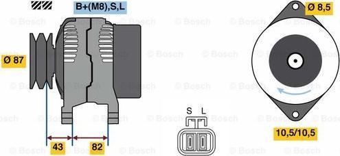 BOSCH 0 986 080 860 - Ģenerators ps1.lv