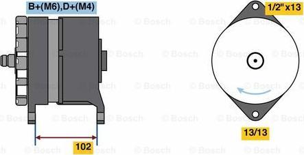 BOSCH 0 986 081 030 - Ģenerators ps1.lv