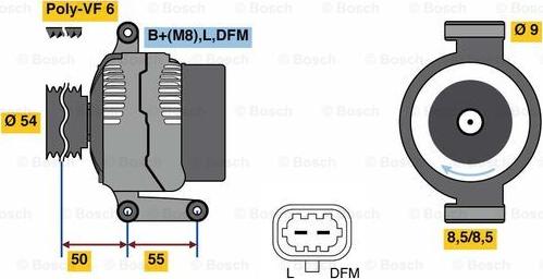 BOSCH 0 986 081 120 - Ģenerators ps1.lv