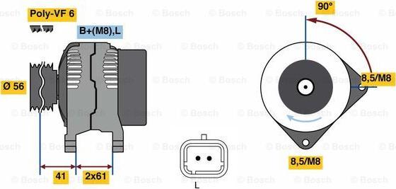 BOSCH 0 986 081 270 - Ģenerators ps1.lv