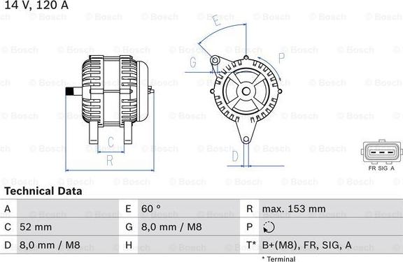 BOSCH 0 986 083 080 - Ģenerators ps1.lv