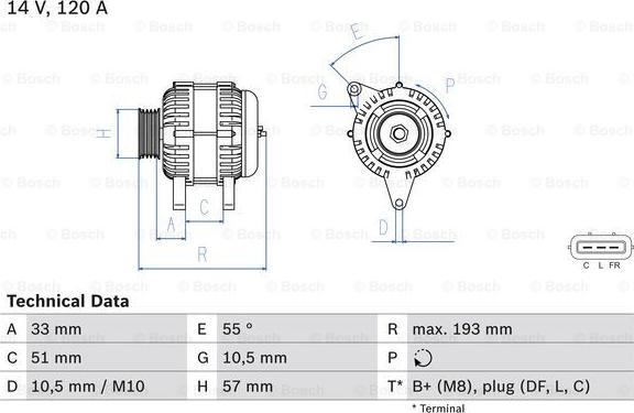 BOSCH 0 986 083 830 - Ģenerators ps1.lv