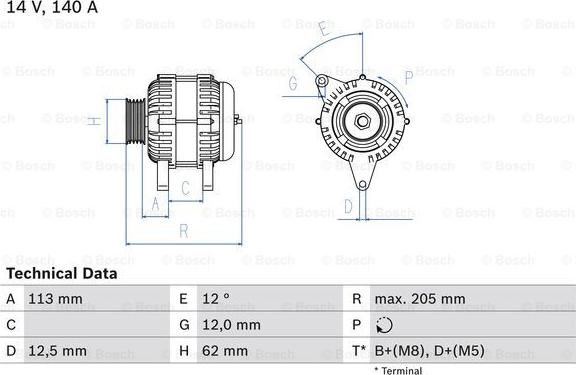 BOSCH 0 986 082 620 - Ģenerators ps1.lv