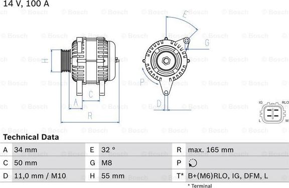 BOSCH 0 986 082 350 - Ģenerators ps1.lv