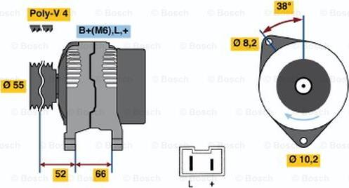 BOSCH 0 986 039 991 - Ģenerators ps1.lv