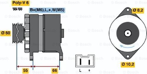 BOSCH 0 986 039 961 - Ģenerators ps1.lv